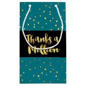 Bedankt A Million Glitter Gold Klein Cadeauzakje (Achterkant)