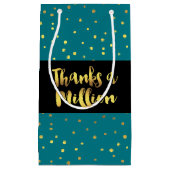 Bedankt A Million Glitter Gold Klein Cadeauzakje (Voorkant)
