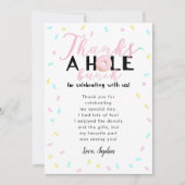 Bedankt A Whole Bunch Donut Theme Birthday Party (Voorkant)