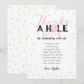 Bedankt A Whole Bunch Donut Theme Birthday Party (Voorkant / Achterkant)