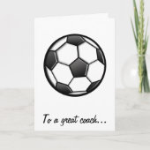 Bedankt aan een Voetbal coach voor een Groot (Voorkant)