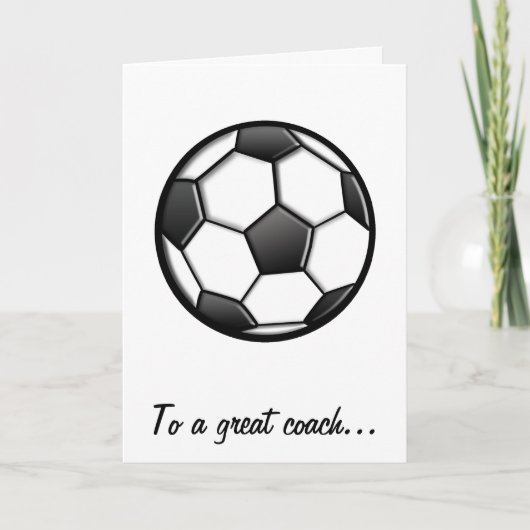 Bedankt aan een Voetbal coach voor een Groot (Voorkant)