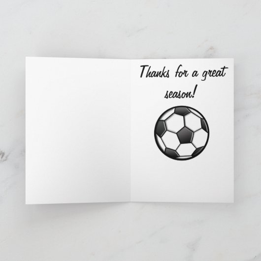 Bedankt aan een Voetbal coach voor een Groot (Binnen)