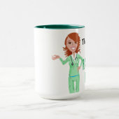 Bedankt, aan Favoriete Nurse Coffee Cup Mok (Midden)