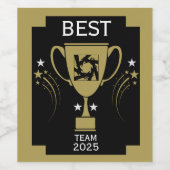 Bedankt aan het Bedrijfsteam Wijn Etiket (Enkel label)