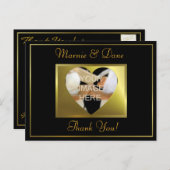 Bedankt aan het Briefkaart| Golden Black Collectie Briefkaart (Voorkant / Achterkant)