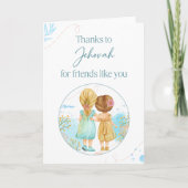 Bedankt aan Jehovah voor vrienden zoals U Kaart (Voorkant)