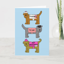 Bedankt aan Pet Groomer Cartoon Dogs