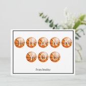 Bedankt Aangepast Basketball Aangepast op maat (Staand voorkant)