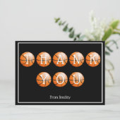 Bedankt Aangepast Basketball Aangepast op maat (Staand voorkant)