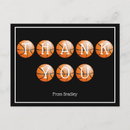 Bedankt Aangepast Basketball Aangepast op maat Briefkaart