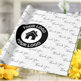 Bedankt Aangepast Zakelijk Logo Cadeaupapier