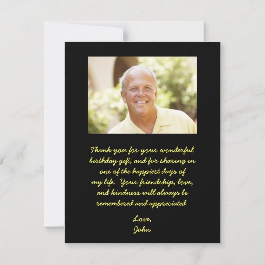 Bedankt - Aangepaste feestdag cadeautjes bedankt k (Achterkant)