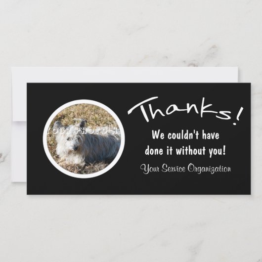 Bedankt! Aangepaste foto Bedankt (Voorkant)