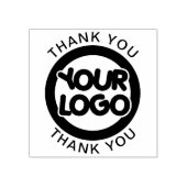 Bedankt Aangepaste Logo en tekst Rubberstempel (Afrduk)