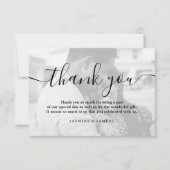 Bedankt Aangepaste Trouwfoto  (Voorkant)