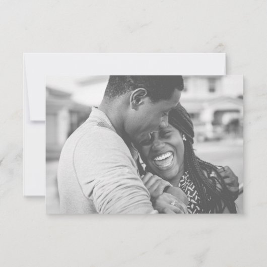 Bedankt Aangepaste Trouwfoto  (Achterkant)