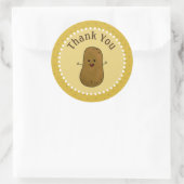 Bedankt Aardappel Bedankt Ronde Sticker (Tas)