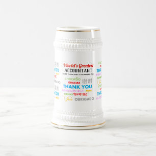 Bedankt Accountant Cadeau Persoonlijk Modern Bierpul