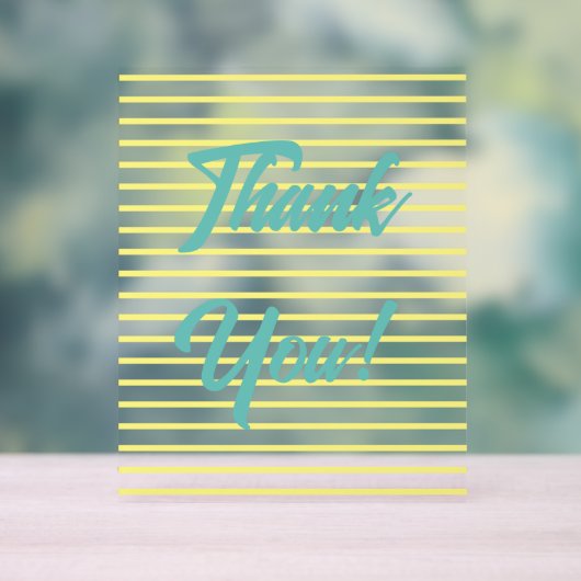 Bedankt Acryl Bord (Neutraal)