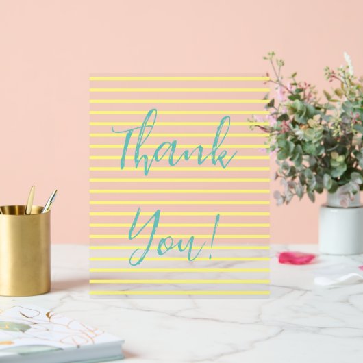 Bedankt Acryl Bord (Huwelijk)