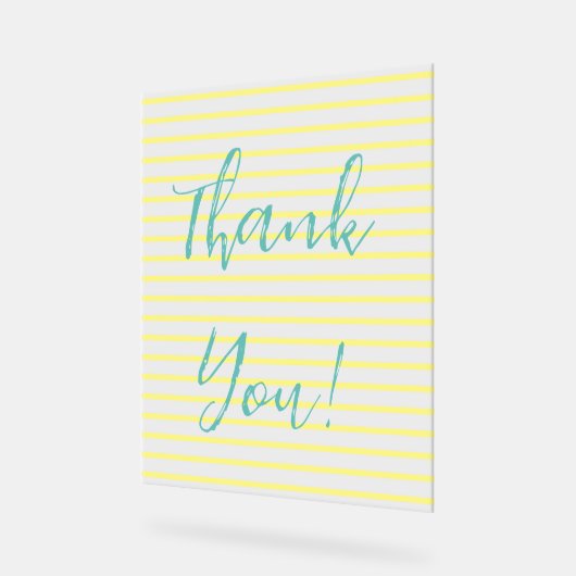 Bedankt Acryl Bord (Hoek)