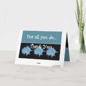 BEDANKT Admin Professionals Dag BLAUWE BLOEMEN (Achterkant)