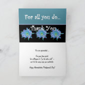 BEDANKT Admin Professionals Dag BLAUWE BLOEMEN (Binnen)