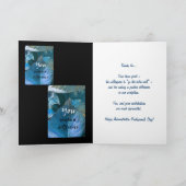 BEDANKT Admin Professionals Day BLUE LEAVES (Binnen)