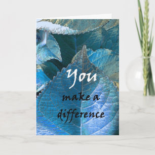 BEDANKT Admin Professionals Day BLUE LEAVES