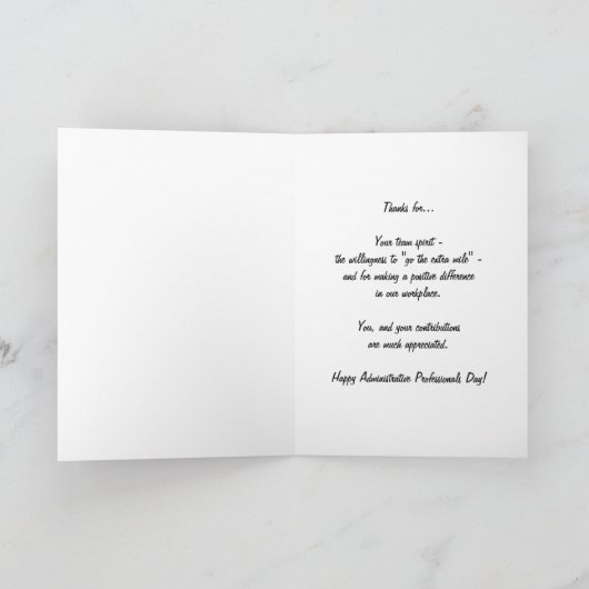 BEDANKT Admin Professionals Day PINK ANJERS (Binnen)