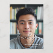 Bedankt afstuderen aangepaste foto 1 briefkaart (Voorkant)