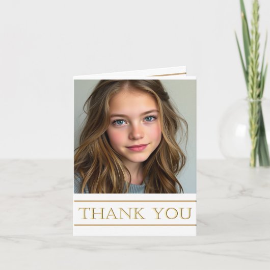 Bedankt Afstuderen eenvoudig goud (Voorkant)