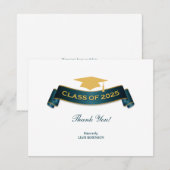 Bedankt Afstuderen Klasse van 2025 Kaart (Voorkant / Achterkant)