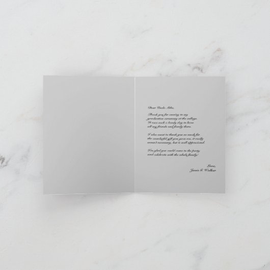 Bedankt Afstuderen zwart Pet (Binnen)