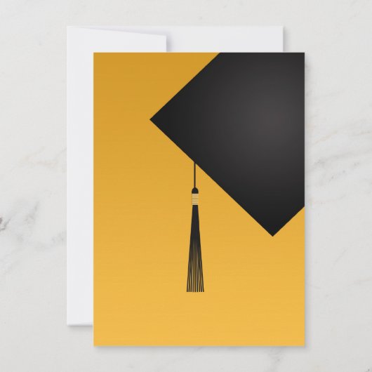 Bedankt Afstuderen zwart Pet Kaart (Achterkant)