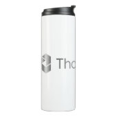 "Bedankt AI" Travel Tumbler Thermosbeker (Gedraaid links)