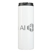 "Bedankt AI" Travel Tumbler Thermosbeker (Achterkant)