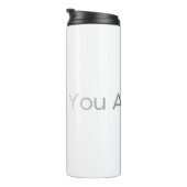 "Bedankt AI" Travel Tumbler Thermosbeker (Geroteerd rechts)
