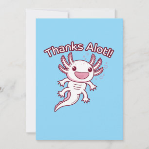 Bedankt Alotl! - AXOLOTL Feestdagenkaart