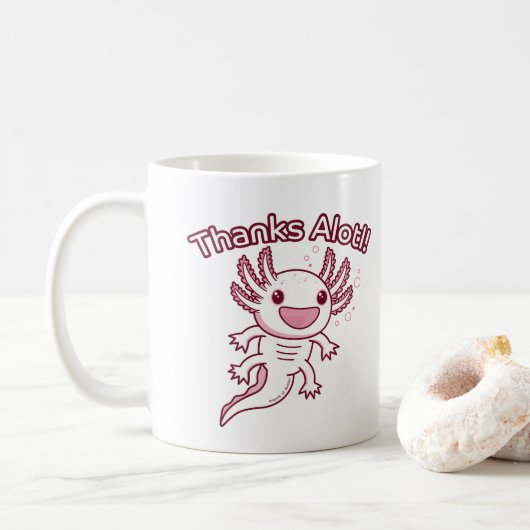 Bedankt Alotl! - AXOLOTL Koffiemok (Met donut)