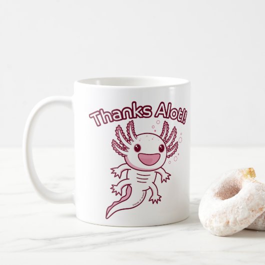 Bedankt Alotl! - AXOLOTL Koffiemok (Met donut)