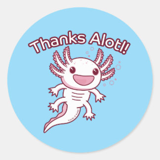 Bedankt Alotl! - AXOLOTL Ronde Sticker