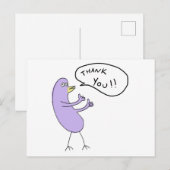 Bedankt!!! Ansichtkaart Briefkaart (Voorkant / Achterkant)