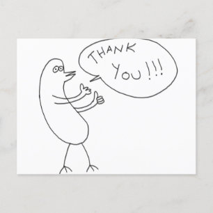 Bedankt!!! Ansichtkaart Briefkaart