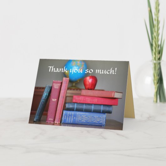 Bedankt, Apple voor de Teacher Kaart (Voorkant)