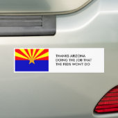 Bedankt Arizona Bumpersticker (Op auto)