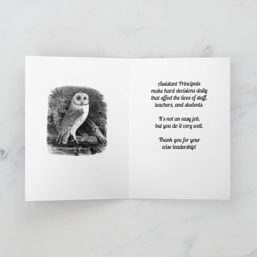 Bedankt assistent-directeur om zo wijs te zijn (Binnen)