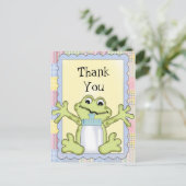 Bedankt Baby Frog Briefkaart (Staand voorkant)