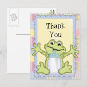 Bedankt Baby Frog Briefkaart (Voorkant / Achterkant)